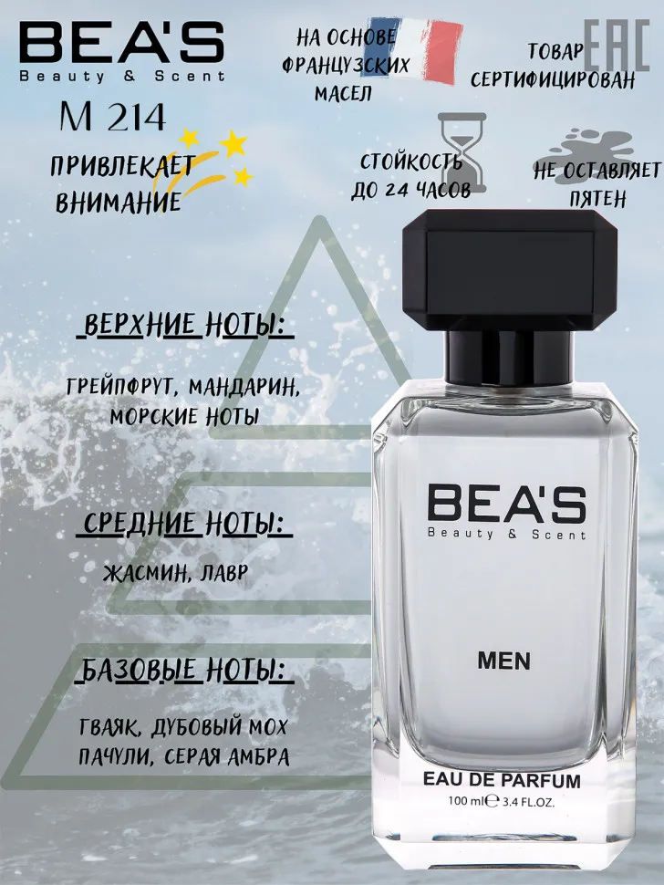 Парфюм BEA'S 100 ml M 214 Paco Rabanne Invictus men