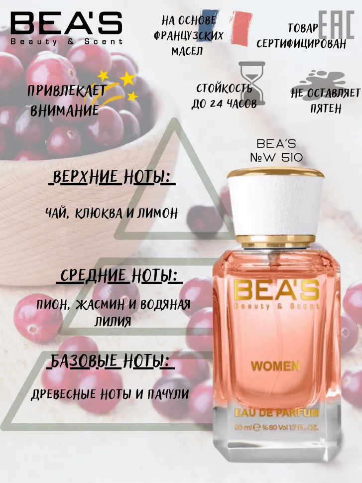 Парфюм BEA'S 50 ml W 510 Givenchy Ange Ou Demon Le Secret  for women