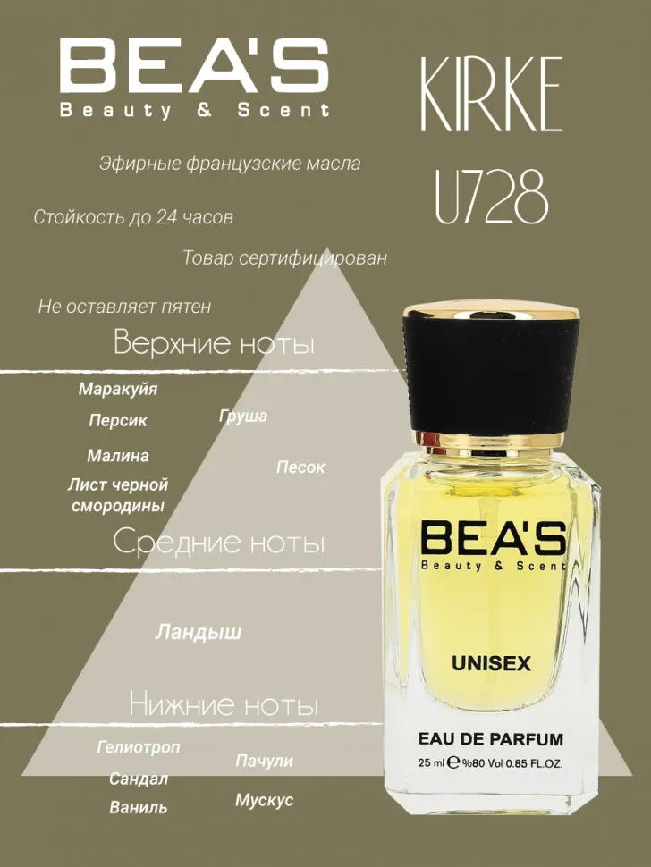 Парфюм BEA'S 25 ml U 728 Tiziana Terenzi Kirke unisex