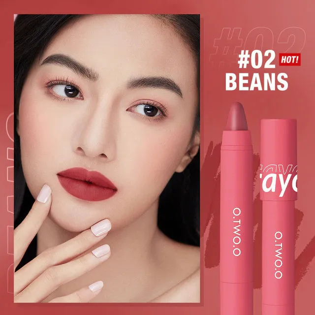 SC051-02 O.TWO.O Матовый карандаш для губ Beans 3.5 g.
