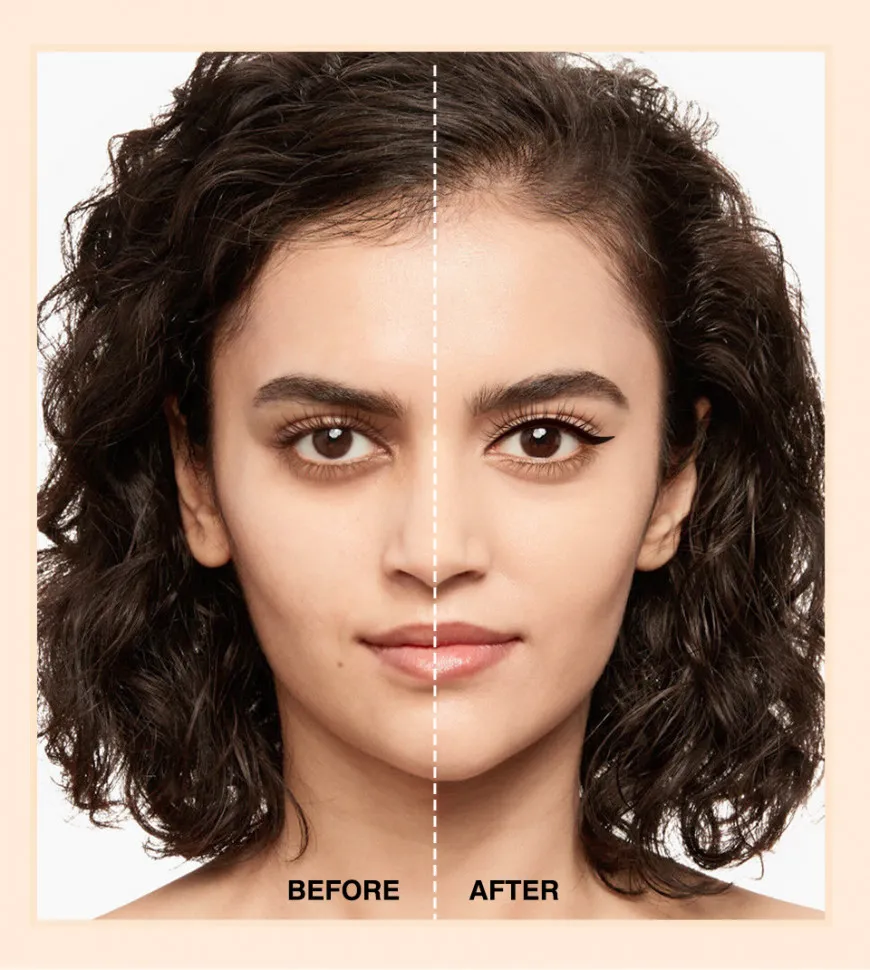 1019 O.TWO.O Двухсторонняя быстросохнущая подводка для глаз со штампом / чёрная 2.8 g.