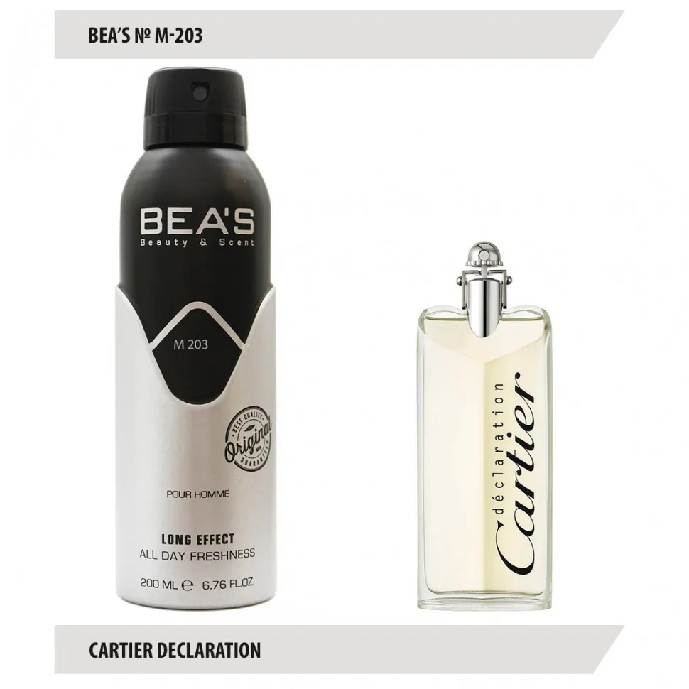 BEA'S Дезодорант M203 Cartier Declaration Men 200 мл