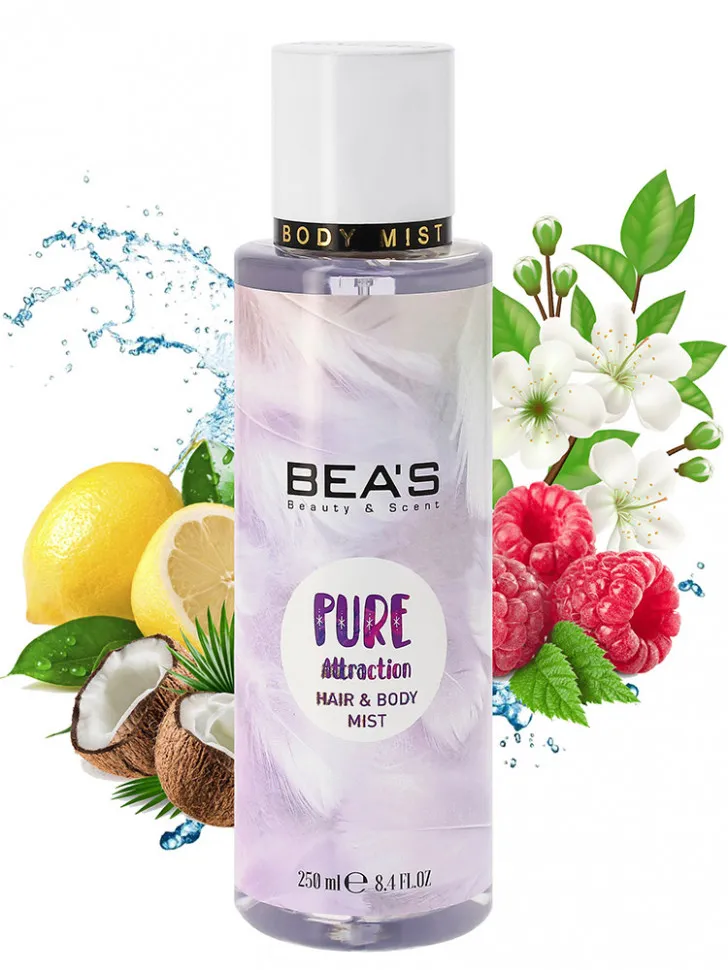 Мист для тела и волос BEA'S Body & Hair Pure Attraction  250 ml