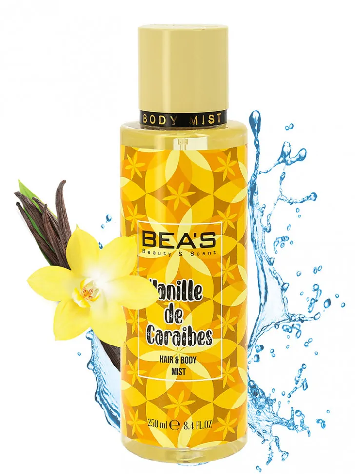 Мист для тела и волос BEA'S Body & Hair Vanille De Caraibes 250 ml