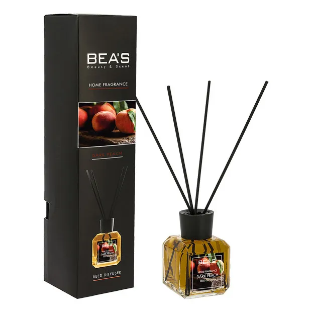 Ароматический диффузор с палочками BEA'S Dark Peach - Персик  - 120 ml