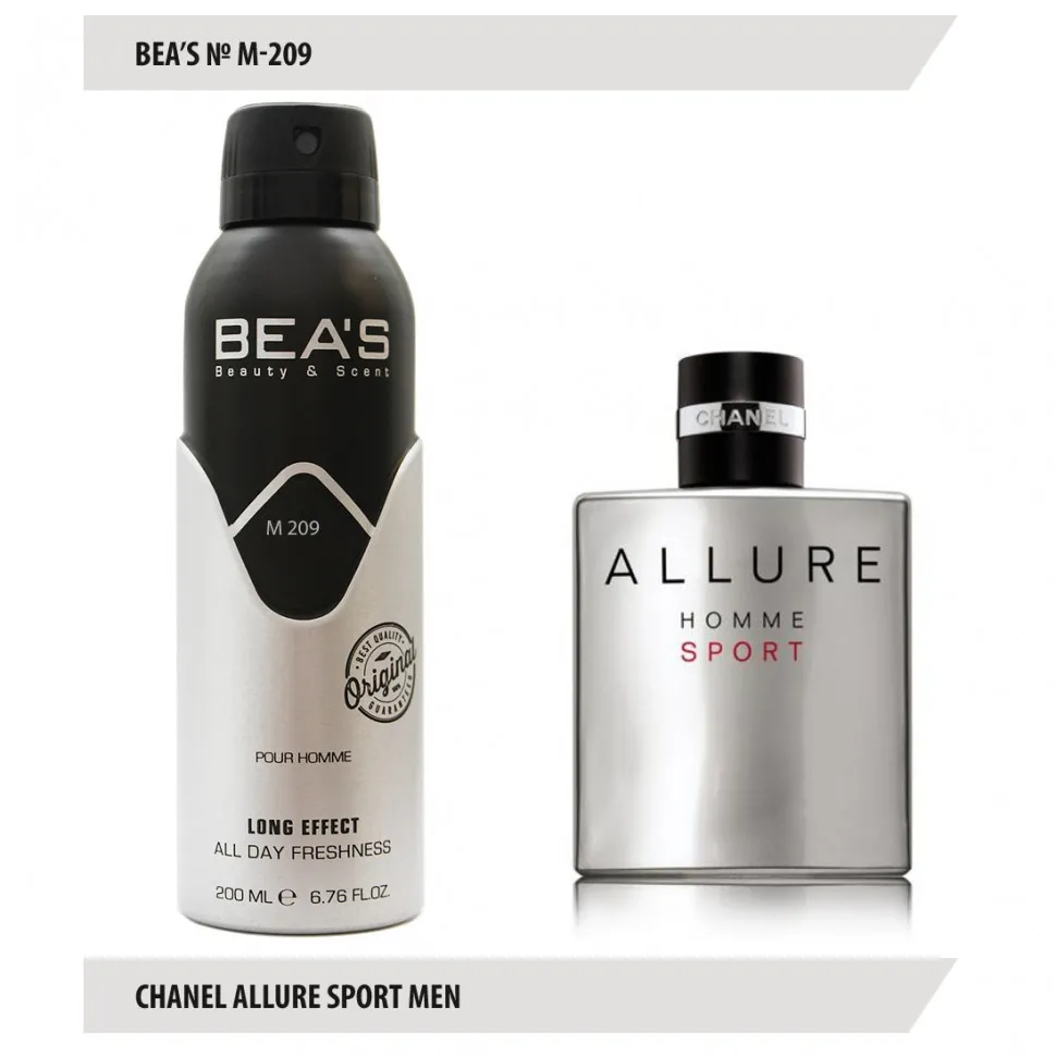BEA'S Дезодорант M209 Chanel Allure Sport Men 200 мл