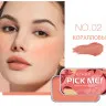 9139-02 O.TWO.O Матовый крем для румян 3в1 Pick Me 10г Коралловый
