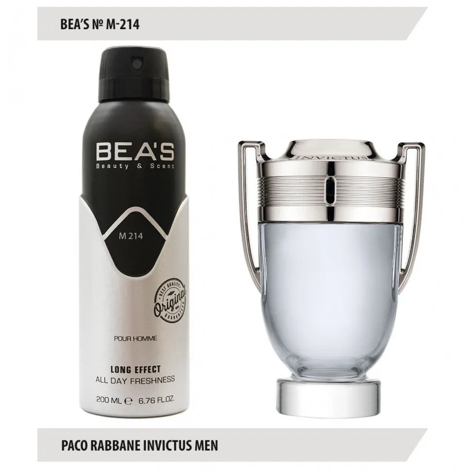 BEA'S Дезодорант M214 Paco Rabbane Invictus Men 200 мл