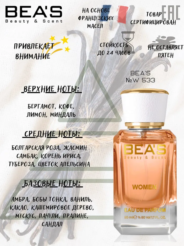 Парфюм BEA'S 50 ml W 533 Carolina Herrera Good Girl for women