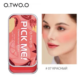 9139-07 O.TWO.O Матовый крем для румян 3в1 Pick Me 10г Красный