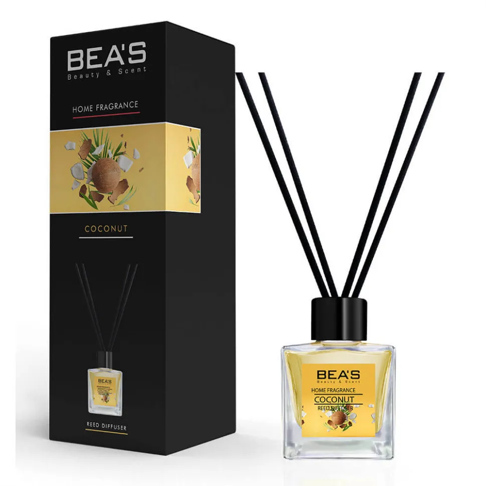 Ароматический диффузор с палочками BEA'S Coconut - Кокос - 50 ml