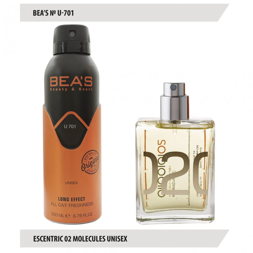 BEA'S Дезодорант U701 Escentric 02 Molecules Unisex 200 мл