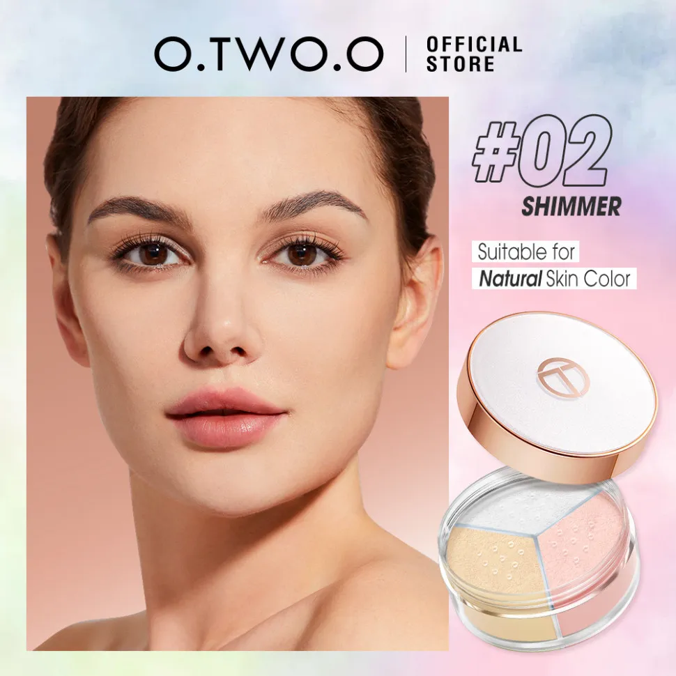 SC053-02 O.TWO.O Трехцветная рассыпчатая пудра 9 g