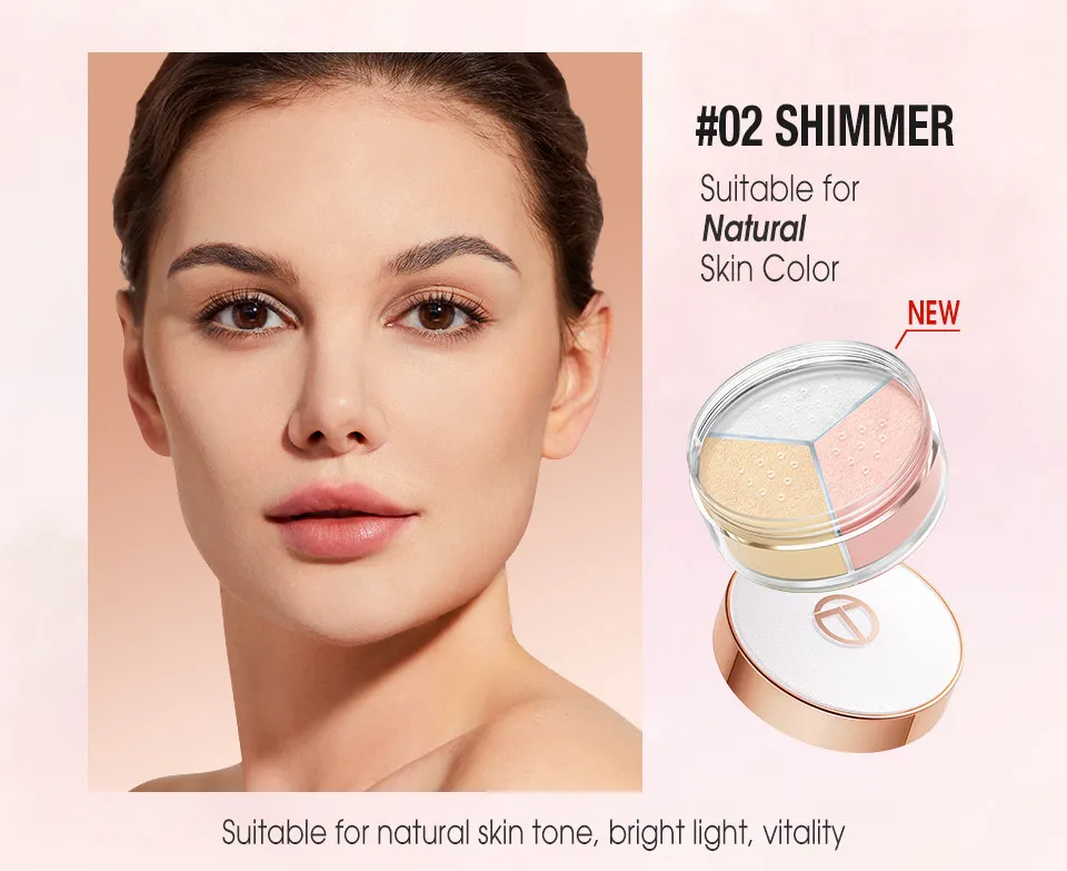 SC053-02 O.TWO.O Трехцветная рассыпчатая пудра 9 g