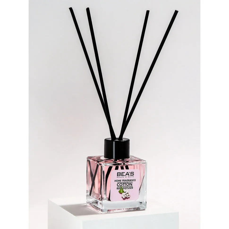 Ароматический диффузор с палочками BEA'S Cotton - Хлопок - 50 ml