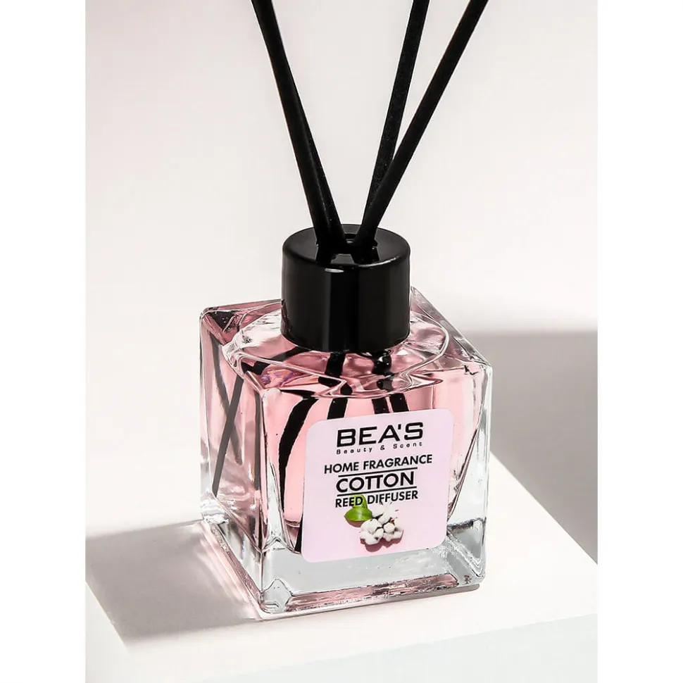 Ароматический диффузор с палочками BEA'S Cotton - Хлопок - 50 ml