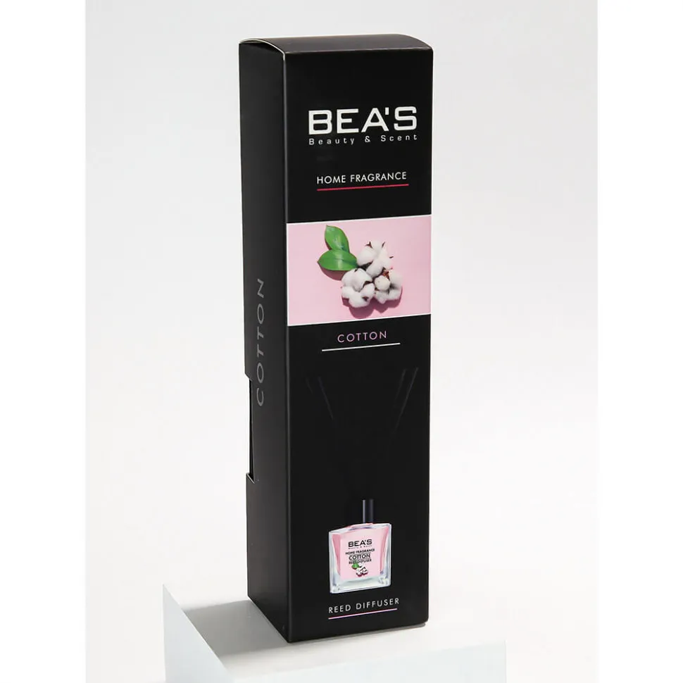 Ароматический диффузор с палочками BEA'S Cotton - Хлопок - 50 ml