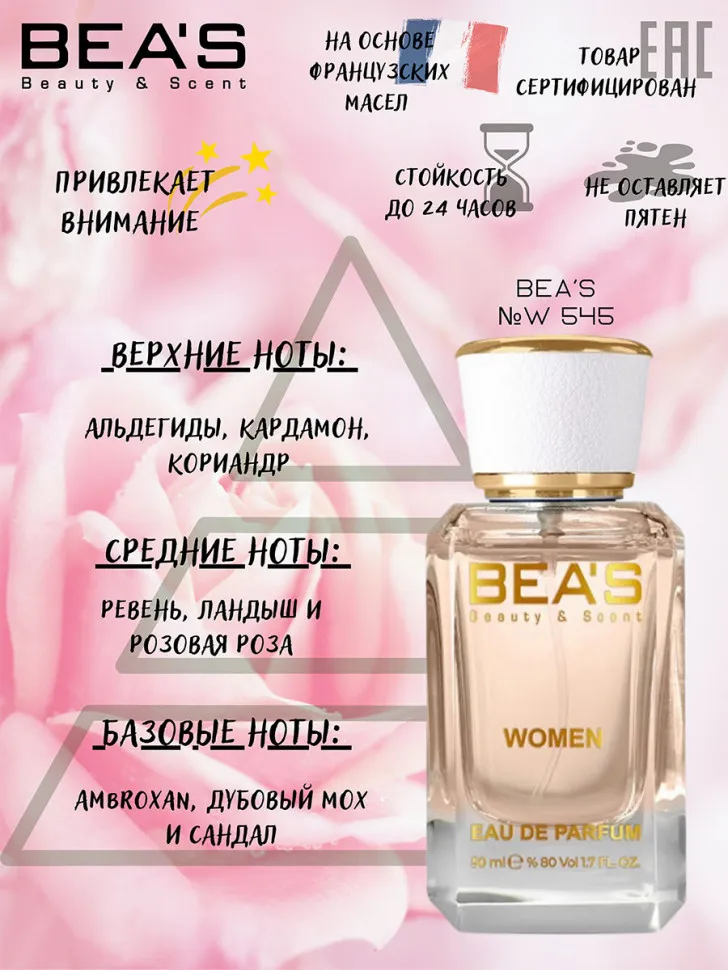 Парфюм BEA'S 50 ml W 545 K. Vodka on the Rocks for women