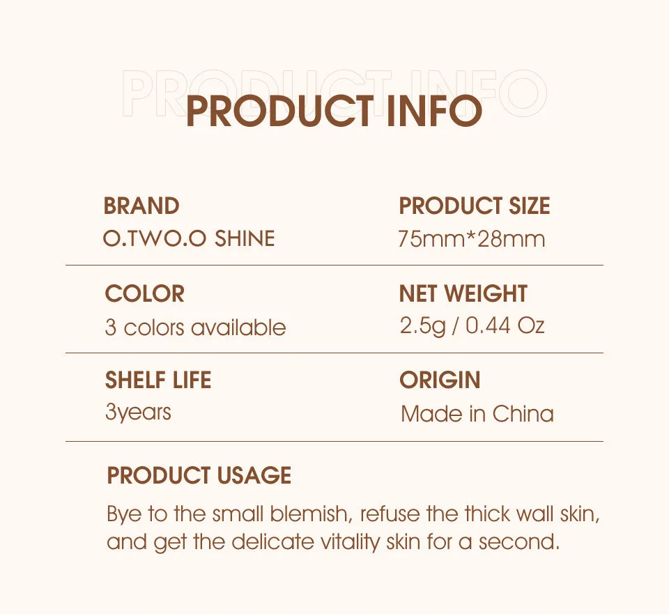 SE003-03 O.TWO.O BB-крем для лица - кушон 2.5 g