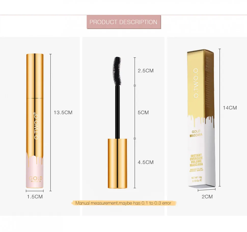 9981 O.TWO.O Тушь для ресниц Gold Mascara 10g