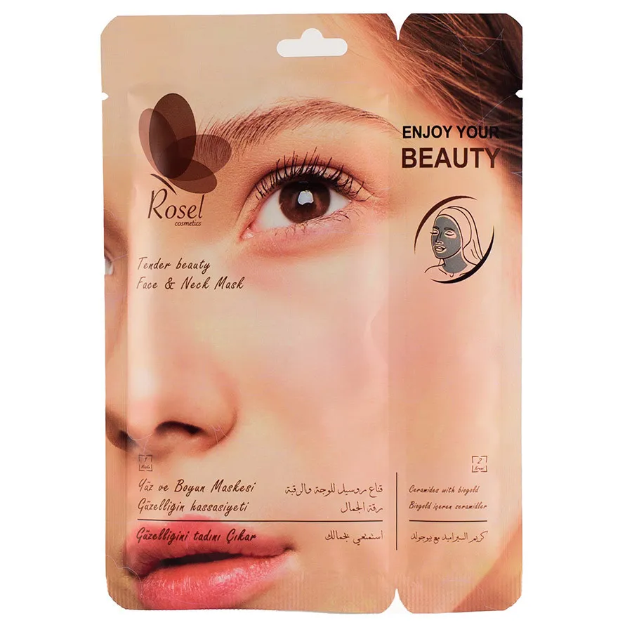 Rosel Тканевая маска для лица и шеи Tender Beauty нежная красота 36g и крем для лица 6g 1шт
