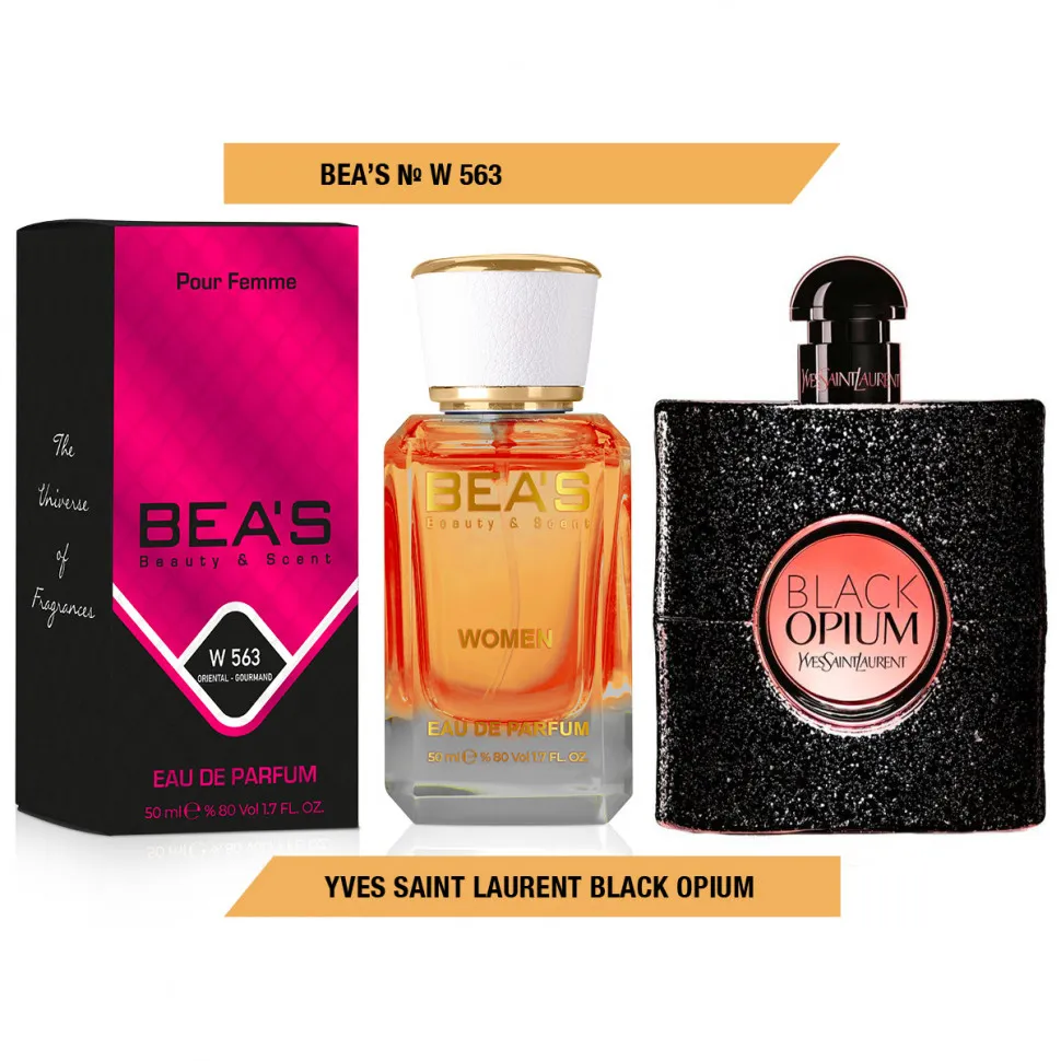 Парфюм BEA'S 50 ml W 563 Yves Saint Laurent Black Opium for women