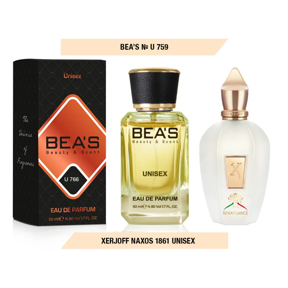 Парфюм BEA'S 50 ml U 759 Xerjoff Naxos 1861 unisex