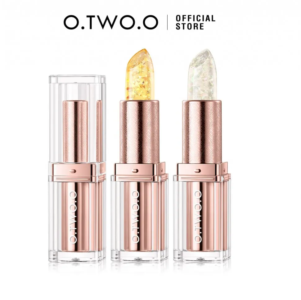 HC018-02 O.TWO.O Губная помада с золотистым эффектом и термоизменением Лунный свет 3g