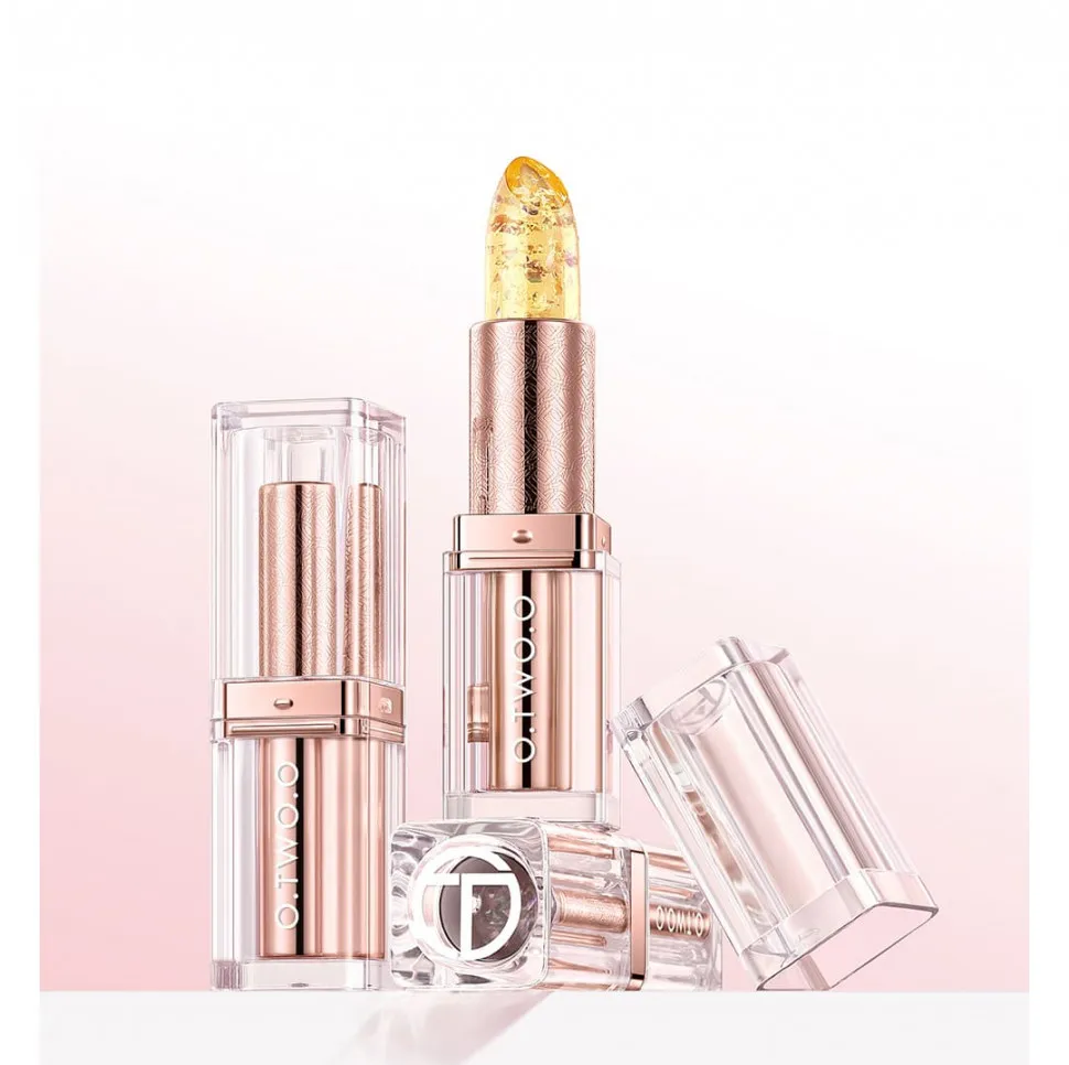 HC018-02 O.TWO.O Губная помада с золотистым эффектом и термоизменением Лунный свет 3g