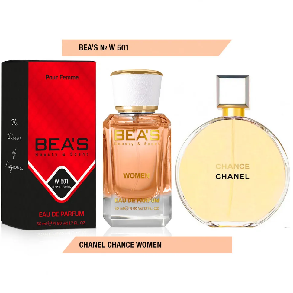 Парфюм BEA'S 50 ml W 501 Chanel Chance Women