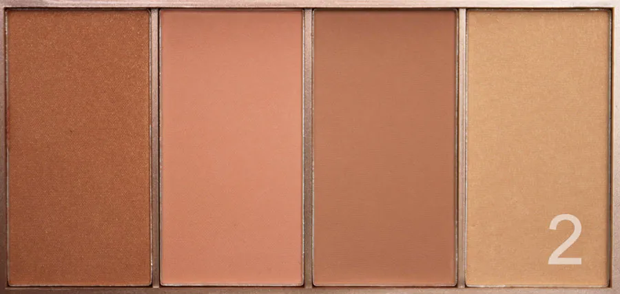 9110-01 O.TWO.O Хайлайтер Contour Grooming Powder 4 цвета 24g