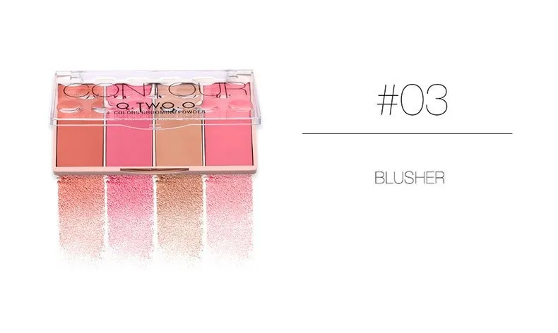 9110-01 O.TWO.O Хайлайтер Contour Grooming Powder 4 цвета 24g