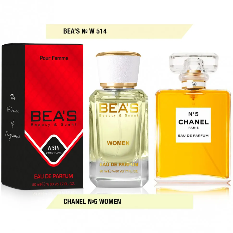 Парфюм BEA'S 50 ml W 514 Chanel No:5 Women