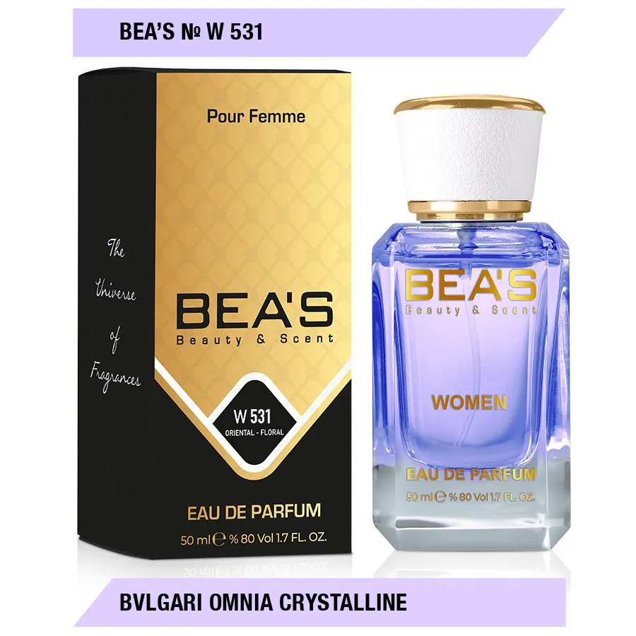 Парфюм BEA'S 50 ml W 531 Bvlgari Omnia Crystalline White women