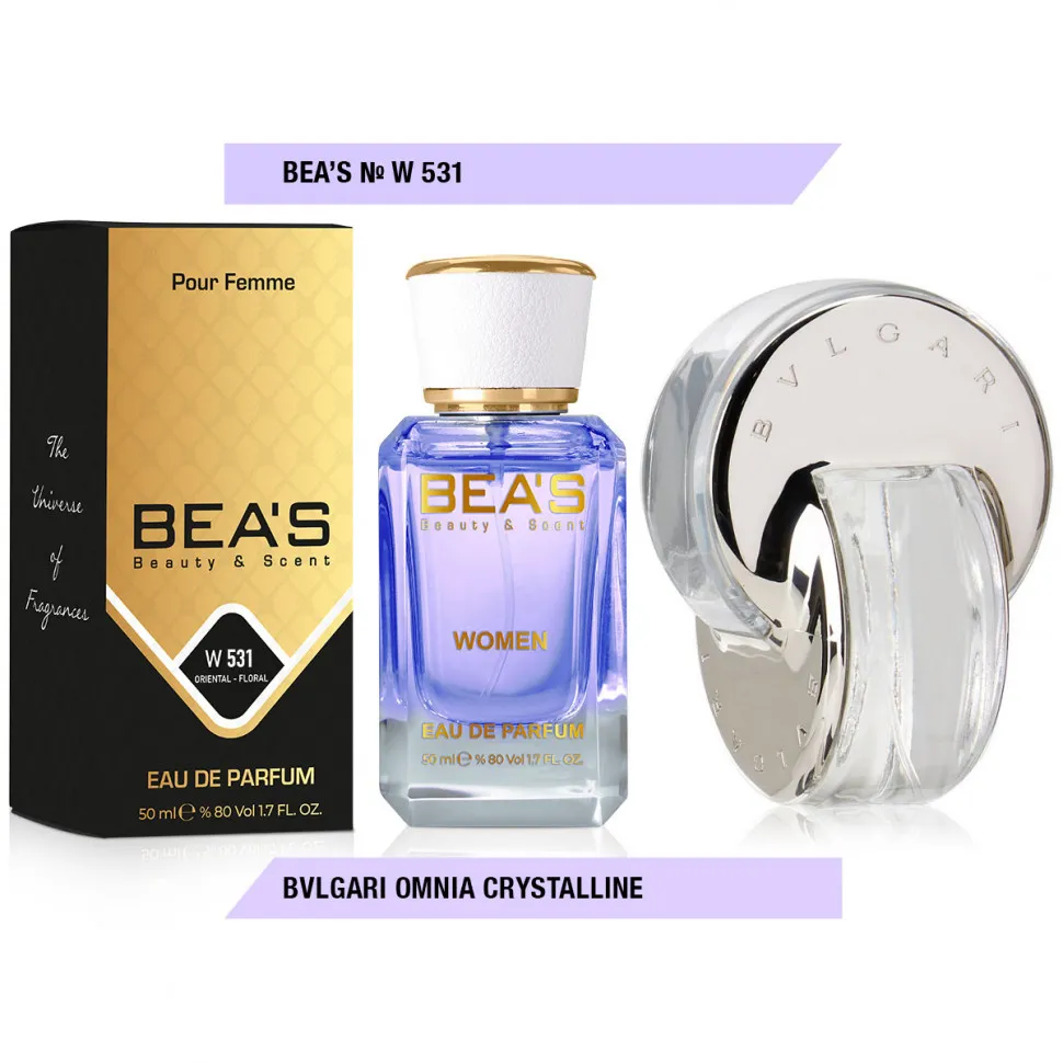 Парфюм BEA'S 50 ml W 531 Bvlgari Omnia Crystalline White women