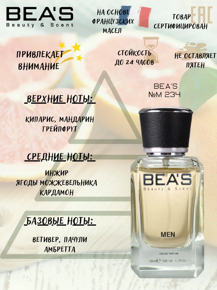 Парфюм BEA'S 50 ml M 234 BEA'S Gucci By Gucci Sport for men