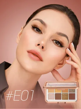 EM014-01 O.TWO.O Палетка теней для век 9 цветов 9g