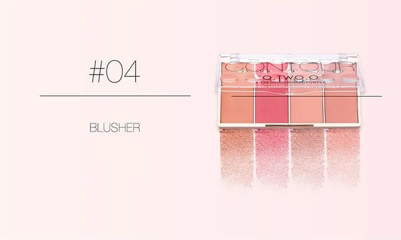 9110-04 O.TWO.O Хайлайтер Contour O.TWO. Grooming Powder 4 цвета 24g