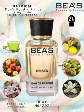 Парфюм BEA'S 50 ml U 723 K. I Don't Need A Prince By My Side To Be A Princess Unisex