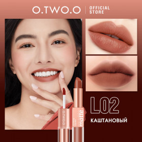 SC036-02 O.TWO.O Матовая губная помада и вельветовый тинт 2в1 2.5 g. x 4 g.
