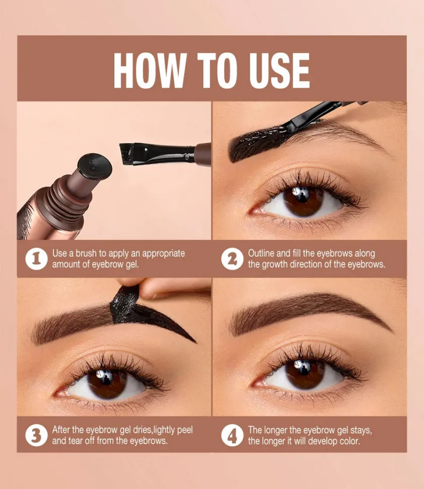 SC071-B02 O.TWO.O Гель для бровей водостойкий Темно-коричневый 7g