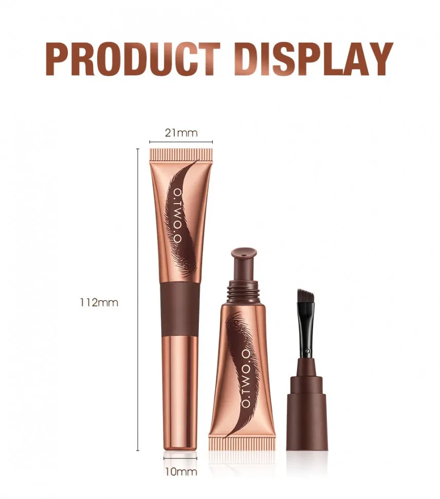 SC071-B02 O.TWO.O Гель для бровей водостойкий Темно-коричневый 7g