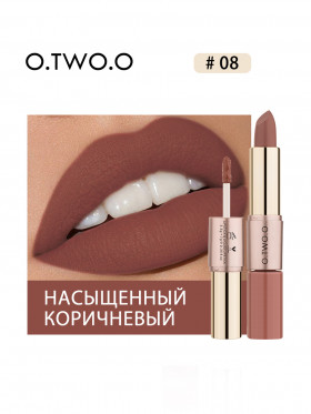 9107-08 O.TWO.O Помада Rose Gold 2 in 1 Matte Lipstic &amp; Liquid Lipstik 3.5 g