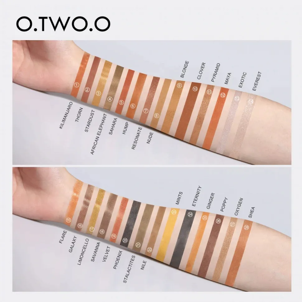 SC006 O.TWO.O Палитра теней eye essence palette 28 цветов 35g