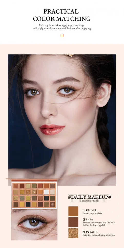 SC006 O.TWO.O Палитра теней eye essence palette 28 цветов 35g