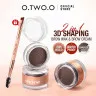 SC069-02 O.TWO.O Восковой гель и фиксатор для бровей 2в1 Коричневый 4.5g+3.8g