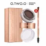 SC069-02 O.TWO.O Восковой гель и фиксатор для бровей 2в1 Коричневый 4.5g+3.8g