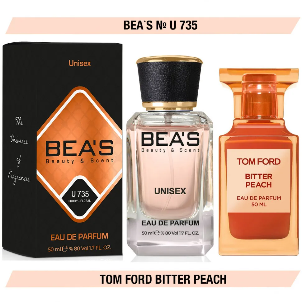 Парфюм BEA'S 50 ml U 735 Tom Ford Bitter Peach unisex