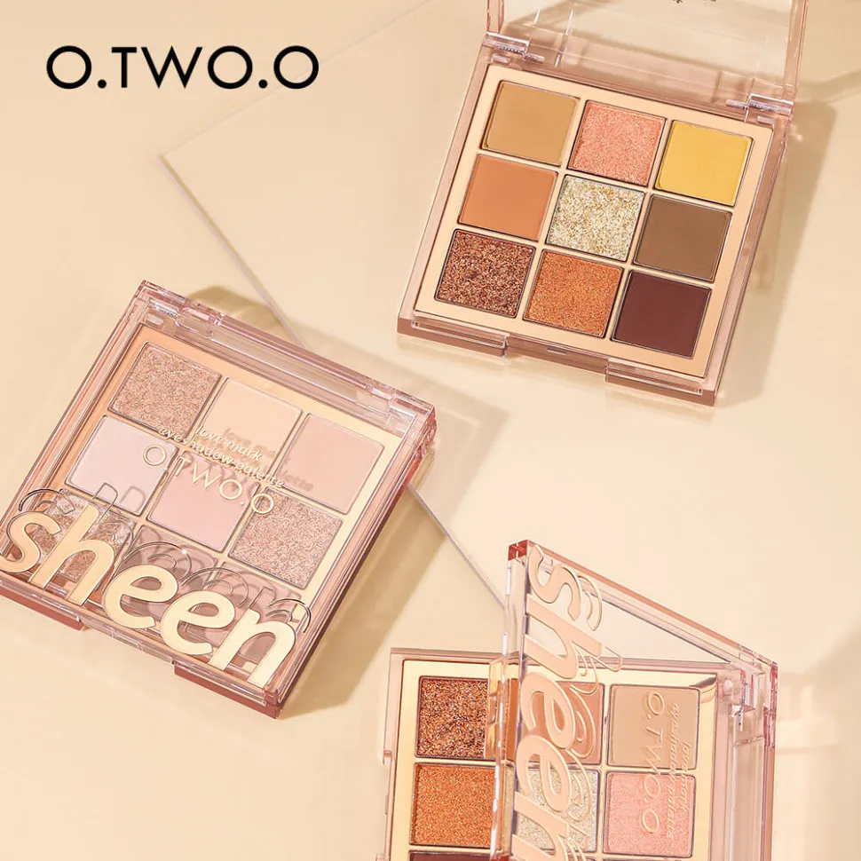 SC042-03 O.TWO.O Палитра теней для век 9 цветов арт. SC042 Honey Money 10 g.