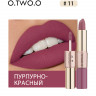 9107-11 O.TWO.O Помада Rose Gold 2 in 1 Matte Lipstic & Liquid Lipstik 3.5 g